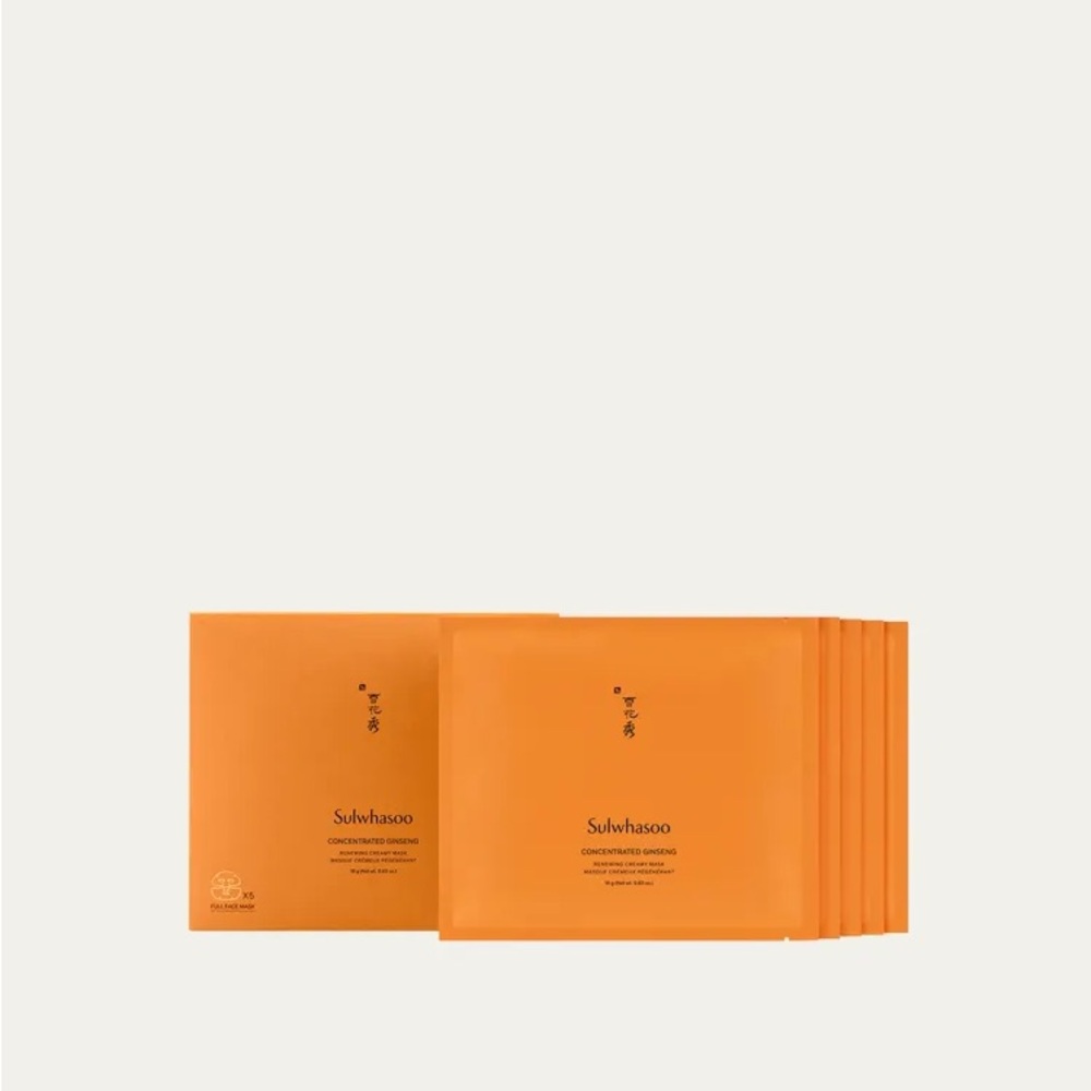 Sulwhasoo Concentrated Ginseg Creamy Masks BNIB 5 ct